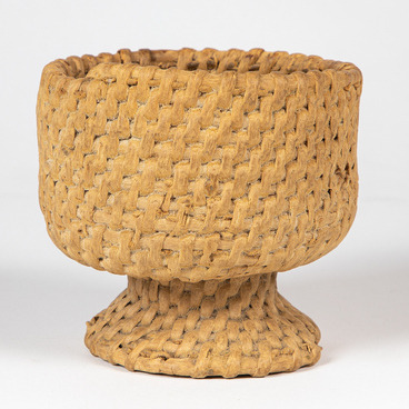 Sugar bowl woven from pine roots