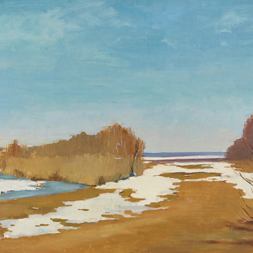 Nikolina Gora. The Moscow River in Early Spring