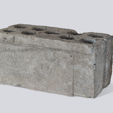 Concrete hollow block designed by Fyodor Livchak