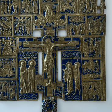 Crucifixion with Saints and Feasts