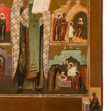 St. Nicholas the Wonderworker with hagiographic