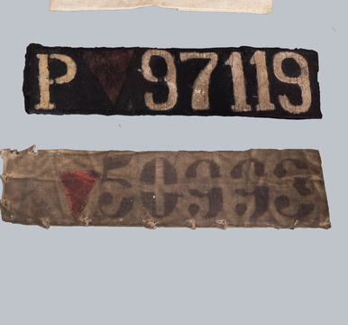 Badges of Sachsenhausen inmates