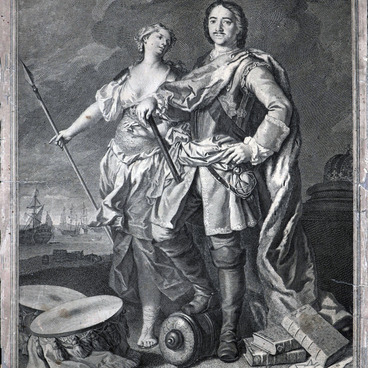 Peter I with the Allegorical Figure of Glory