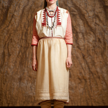 Costume of a young Erzya woman. Saratov region