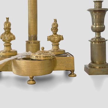 Inkstand with candlesticks