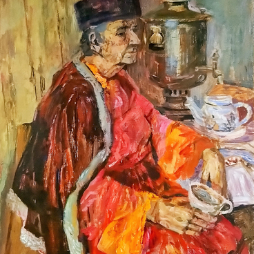 Женщина у самовара