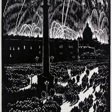 Victory Fireworks in Leningrad