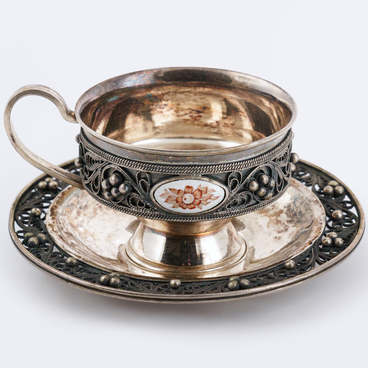 Cup and saucer set “Charm”