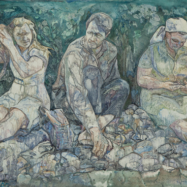 В.М. Шукшин с матерью и сестрой