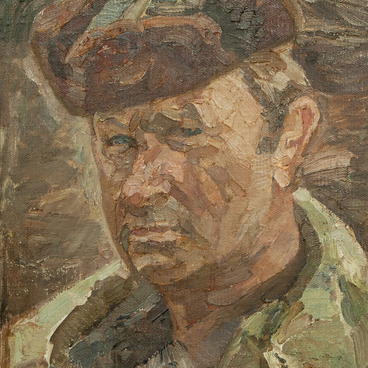 Этюд к картине «Проводы сына» (Автопортрет)