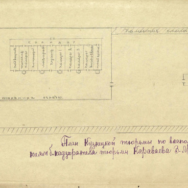 План Кузнецкой тюрьмы