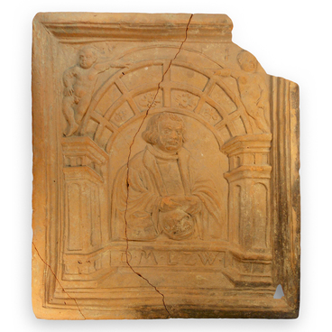 Сeramic tile with a portrait of Martin Luther