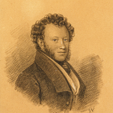 Portrait of Alexander Pushkin of the 1820s