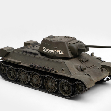 Model of T-34-85 “Severomorets” tank
