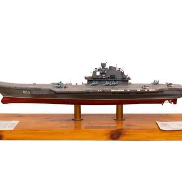 Model of “Admiral Kuznetsov” aircraft carrier