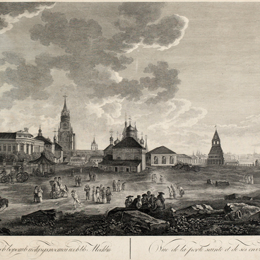 View of the Spassky Gate in the Moscow Kremlin
