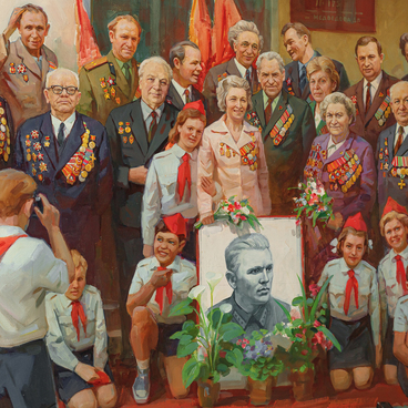 Гости пионеров отряда им. Кузнецова