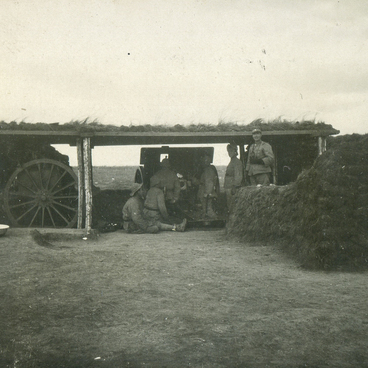 Китайская артиллерия на позициях, 1929 год